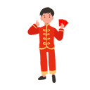 پیش‌نمایش فایل boy-in-chinese-traditional-dress-holding-red-envelope-10250147 از پک پسر با لباس سنتی چینی