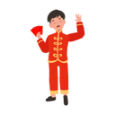 پیش‌نمایش فایل boy-in-chinese-traditional-dress-holding-red-envelope-10250149 از پک پسر با لباس سنتی چینی
