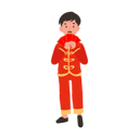پیش‌نمایش فایل boy-in-chinese-traditional-dress-holding-red-envelope-10250151 از پک پسر با لباس سنتی چینی