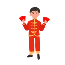 پیش‌نمایش فایل boy-in-chinese-traditional-dress-holding-red-envelope-10250153 از پک پسر با لباس سنتی چینی