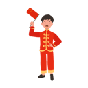 پیش‌نمایش فایل boy-in-chinese-traditional-dress-holding-red-flag-10250159 از پک پسر با لباس سنتی چینی