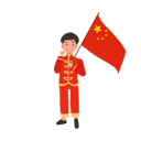 پیش‌نمایش فایل boy-in-chinese-traditional-dress-holding-red-flag-10250160 از پک پسر با لباس سنتی چینی