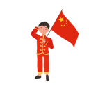 پیش‌نمایش فایل boy-in-chinese-traditional-dress-holding-red-flag-10250161 از پک پسر با لباس سنتی چینی