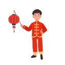پیش‌نمایش فایل boy-in-chinese-traditional-dress-holding-red-lantern-10250127 از پک پسر با لباس سنتی چینی