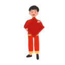 پیش‌نمایش فایل boy-in-chinese-traditional-dress-holding-red-paper-10250124 از پک پسر با لباس سنتی چینی