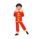 پیش‌نمایش فایل boy-in-chinese-traditional-dress-is-dancing-10250162 از پک پسر با لباس سنتی چینی