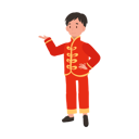 پیش‌نمایش فایل boy-in-chinese-traditional-dress-is-dancing-10250167 از پک پسر با لباس سنتی چینی