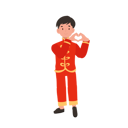 پیش‌نمایش فایل boy-in-chinese-traditional-dress-showing-heart-10250142 از پک پسر با لباس سنتی چینی