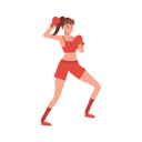 پیش‌نمایش فایل active-sports-woman-boxing-10396777 از پک بوکس زن