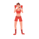 پیش‌نمایش فایل active-sports-woman-boxing-with-confidence-10396751 از پک بوکس زن