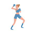 پیش‌نمایش فایل female-boxer-10396774 از پک بوکس زن