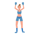 پیش‌نمایش فایل girl-boxer-10396772 از پک بوکس زن