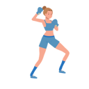 پیش‌نمایش فایل girl-boxer-in-gym-workout-session-10396770 از پک بوکس زن
