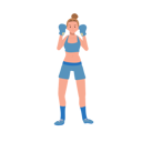 پیش‌نمایش فایل girl-boxing-with-confidence-10396764 از پک بوکس زن