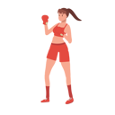 پیش‌نمایش فایل powerful-female-boxer-10396760 از پک بوکس زن