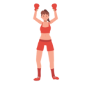 پیش‌نمایش فایل powerful-female-boxer-in-gym-10396759 از پک بوکس زن
