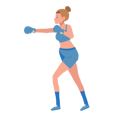پیش‌نمایش فایل powerful-girl-boxer-in-gym-workout-session-10396768 از پک بوکس زن