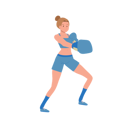پیش‌نمایش فایل powerful-woman-boxer-in-gym-workout-session-10396767 از پک بوکس زن