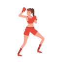 پیش‌نمایش فایل sports-woman-boxing-with-confidence-10396753 از پک بوکس زن