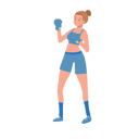 پیش‌نمایش فایل woman-boxer-10396771 از پک بوکس زن