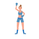 پیش‌نمایش فایل woman-boxer-10396773 از پک بوکس زن