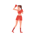 پیش‌نمایش فایل woman-boxer-in-gym-workout-session-10396756 از پک بوکس زن
