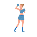 پیش‌نمایش فایل woman-boxer-in-gym-workout-session-10396769 از پک بوکس زن