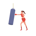 پیش‌نمایش فایل young-healthy-woman-punching-at-boxing-bag-10396776 از پک بوکس زن