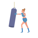 پیش‌نمایش فایل young-healthy-woman-punching-at-boxing-bag-sport-and-exercising-10396762 از پک بوکس زن
