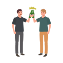 پیش‌نمایش فایل friends-making-a-toast-with-beer-cheers-10396834 از پک نوشیدن آبجو