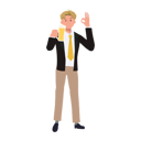 پیش‌نمایش فایل smiling-happy-businessman-making-ok-hand-sign-with-beer-10396811 از پک نوشیدن آبجو