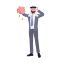 پیش‌نمایش فایل arab-businessman-broken-with-empty-money-piggy-bank-10628102 از پک مرد عرب کسب‌وکار