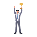 پیش‌نمایش فایل cheerful-arab-businessman-raising-trophy-as-successful-leadership-10628097 از پک مرد عرب کسب‌وکار