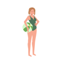 پیش‌نمایش فایل girl-with-beachball-on-the-beach-11012293 از پک در ساحل