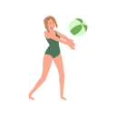 پیش‌نمایش فایل joyful-woman-playing-with-beachball-11012289 از پک در ساحل