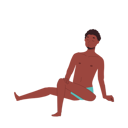 پیش‌نمایش فایل man-sunbathing-11012276 از پک در ساحل