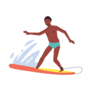 پیش‌نمایش فایل man-surfing-with-surfboard-11012284 از پک در ساحل