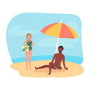 پیش‌نمایش فایل people-doing-beach-activity-11012274 از پک در ساحل