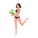 پیش‌نمایش فایل woman-enjoying-beachball-game-11012270 از پک در ساحل