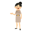 پیش‌نمایش فایل asian-female-teacher-welcoming-students-11279215 از پک معلم بامزه