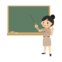 پیش‌نمایش فایل asian-woman-educator-teaching-with-pointer-stick-and-chalkboard-11279186 از پک معلم بامزه