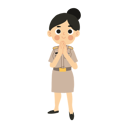 پیش‌نمایش فایل female-thai-teacher-welcoming-11279202 از پک معلم بامزه
