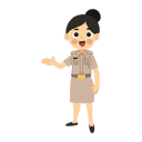 پیش‌نمایش فایل thai-female-teacher-welcoming-students-11279214 از پک معلم بامزه