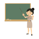 پیش‌نمایش فایل woman-educator-teaching-on-chalkboard-11279187 از پک معلم بامزه