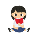 پیش‌نمایش فایل adorable-thai-student-sitting-and-reading-book-11651843 از پک دانش آموز دختر بانمک