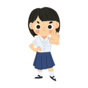 پیش‌نمایش فایل angry-thai-student-girl-in-expresses-refusal-with-no-hand-gesture-11651850 از پک دانش آموز دختر بانمک