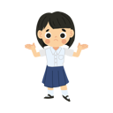 پیش‌نمایش فایل cute-thai-student-girl-character-confused-and-dont-understand-11651851 از پک دانش آموز دختر بانمک