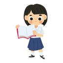 پیش‌نمایش فایل schoolgirl-engaged-in-reading-11651854 از پک دانش آموز دختر بانمک