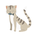 پیش‌نمایش فایل cute-cat-holding-fish-in-mouth-12622098 از پک گربه
