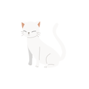پیش‌نمایش فایل cute-happy-cat-sitting-neatly-with-a-cheerful-smile-12622347 از پک گربه